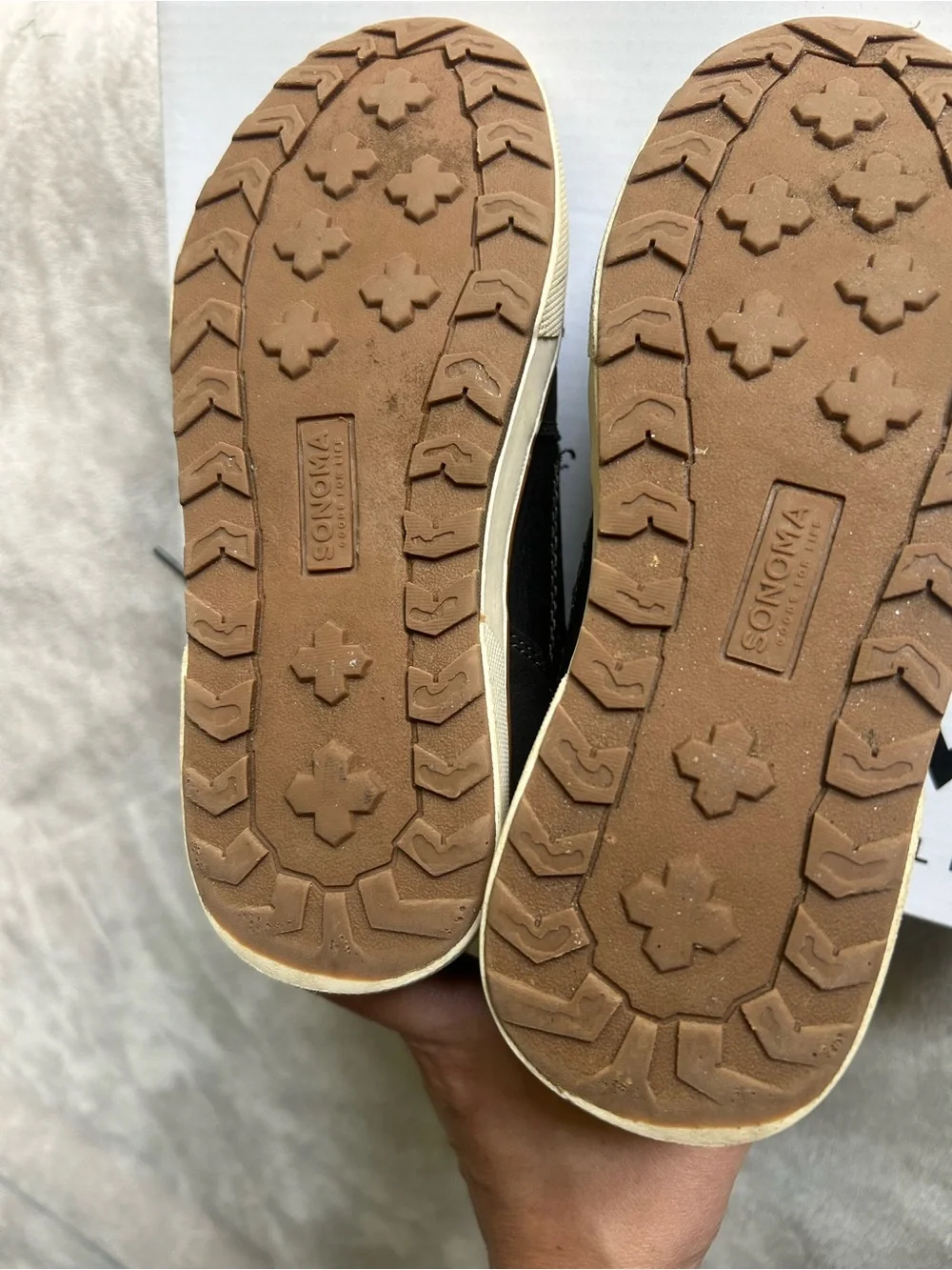 Kohl's SONOMA Kids' Black High-Top Boots with Tan Trim